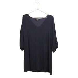 LuLu’s navy blue dress with slotted sleeves size small